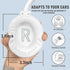 Bluetooth Headphones Over Ear, 68H Playtime, Wireless Headset with Microphone, Lightweight for Travel, White