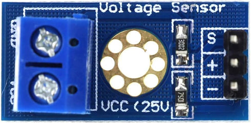 hiBCTR 5-Piece Set 0-25V of Voltage Detection Modules. These DC Voltage sensors are Suitable for Arduino.
