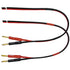 CESS-225-1f Banana Plug Adapter Connector to Bare Wire Open End Audio Cable DIY for Speakers & Amplifier (1 Foot)