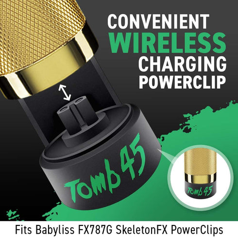 Wireless Charging PowerClip Adapter for BaBylissPRO Barberology GOLDFX Clipper, FX870G