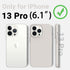 AOTESIER iPhone 13 Pro Case, Slim Liquid Silicone, Military Shockproof, Soft Microfiber Lining, Camera & Screen