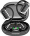 JIECAN Open Ear Headphones, Bluetooth V5.3 Wireless Earbuds with Earhooks and Charging Case for Running (Black)