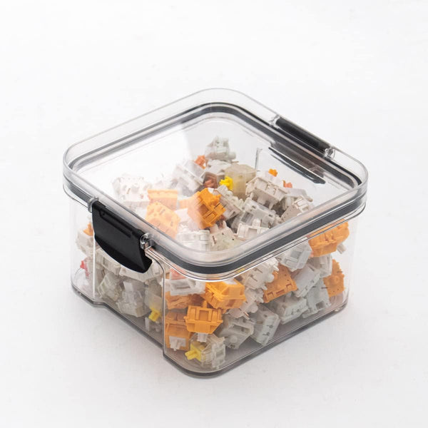 3 pcs Keyboard Switch Container, Transparent Plastic Sealed Box for Mechanical Keyboard Switches and Keycaps Storage