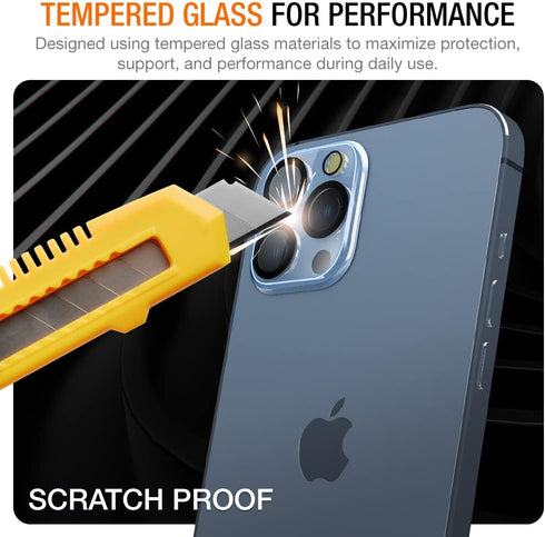 Trianium Clear Camera Lens Screen Protector 3 Pack for iPhone 13 Pro/Pro Max (2021, 6.1"/6.7") - Night Shooting Support