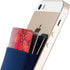 Sinjimoru Basic Cell Phone Wallet Stick on, Adhesive Stretchy iPhone Wallet, Sinji Pouch Basic 2 Navy