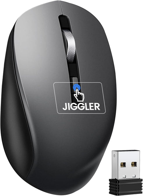 Covert Mouse Jiggler - 2 in 1 Undetectable Mouse Mover with ON/Off Switch, Simulate Mouse Movement to Keep Computer