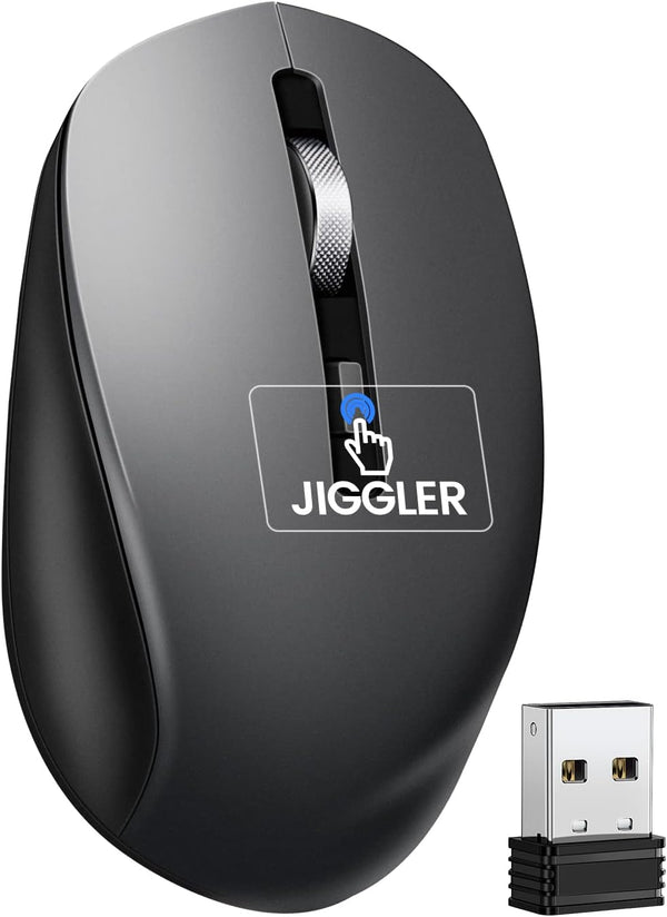 Covert Mouse Jiggler - 2 in 1 Undetectable Mouse Mover with ON/Off Switch, Simulate Mouse Movement to Keep Computer