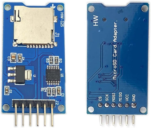 Kiro&Seeu 2pcs 6-pin Micro SD Card Module Storage Board TF Card Memory Adapter Reader Module SPI Interface Compatible