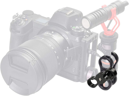 2 PCS x 1" Inch Aluminum Standard Long Ball Clamp Mount for Underwater Diving Light Arm System, Works with Ram Mounts