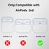 Wonhibo Cute Butterfly Designer Case for Airpods 3, Cover for 3rd Generation 2021 with Keychain (Black)