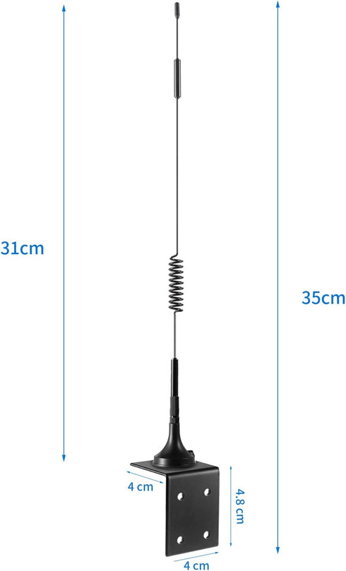 eifagur 4G 9dBi CameraPack 2, High Gain Long Range LTE Outdoor Cellular Magnetic Base Antenna Compatible with Spypoint