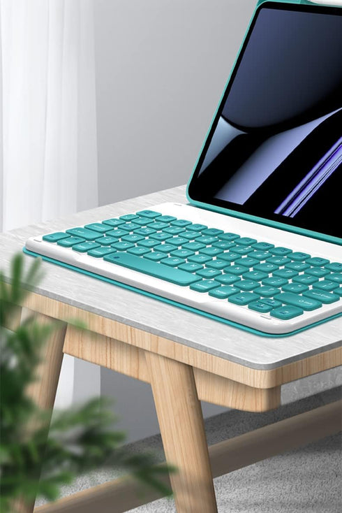 Keyboard Case for iPad 10th Generation 2022, 10.9 Inch with Bluetooth Concave Key Magnetic Detachable Cover