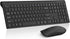 Wireless Keyboard and Mouse Combo, Silent Full-Size Computer Keyboard with Calculator Button, 2400 DPI Mouse, Slim USB