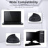 Left-Handed Mouse, 2.4GHz Ergonomic Vertical DPI 800/1200/1600 Wireless Mouse with USB Receiver for Small Hand, Black