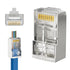 iwillink 100 Pack Shielded RJ45 Cat6 Pass Through Connectors, Ethernet Cable Crimp Connectors for Solid Wire