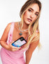 Wildflower Cases Taurus Case for Apple iPhone 13, Blue, Zodiac, Protective Black Bumper, 4ft Drop Test Certified