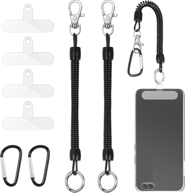 DOPENSPI 2 Pcs Phone Lanyard Tether,Anti Theft Phone Strap Cell Phones with 2