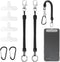 DOPENSPI 2 Pcs Phone Lanyard Tether,Anti Theft Phone Strap Cell Phones with 2