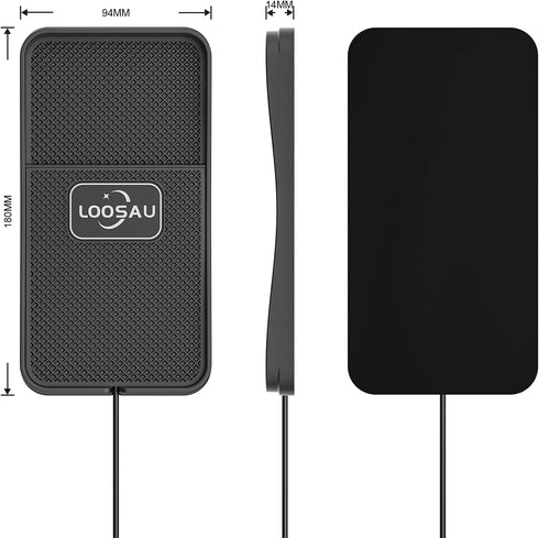 LOOSAU 15w 17/16/15/14/13/12 S23 S22 S20 Wireless Car Charger, Fast Charger Car Wireless Chargers Charging pad Non Slip