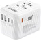 LENCENT Universal Travel Power Adapter, 30W Wall Charger with 3 USB C, 2 USB A Fast Charging, Worldwide Plug Adaptor