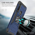 HNHYGETE Tough Rugged Case for Moto G Power 2020, Shockproof with Screen Protector, 360 Rotation Ring Kickstand, Blue