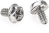 Toothed Hex 6/32 Screw 6# -32 Computer PC Case Mounting Screws, 100 PCS for Hard Drive and Motherboard
