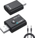 USB Bluetooth Adapter, Bluetooth 5.0 Transmitter Receiver 2 in 1 Wireless Converter for TV, Home Stereo, PC