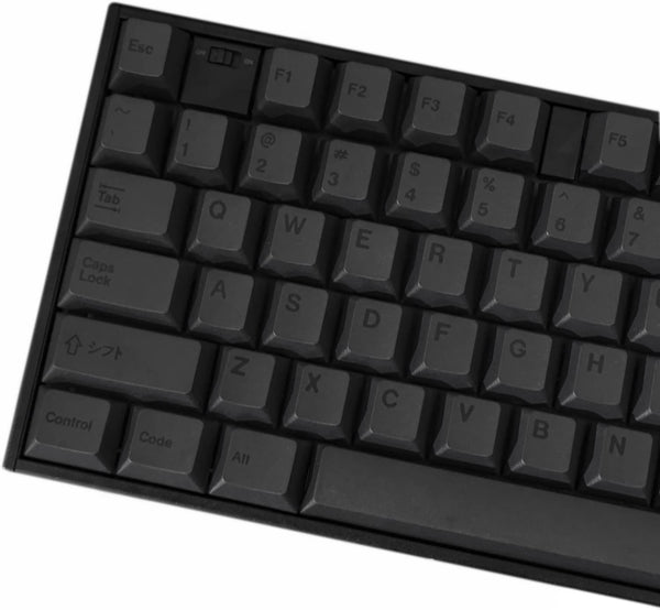 PBT Keycaps 60 Percent - Black 142 Keys Keycap Set Cherry Profile DYE-Sub for 60/61/65/68/75/98 Mechanical Keyboards