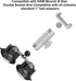 FANAUE 25mm 1" Universal Car Phone Mount - Heavy-Duty Sticky Gel Suction Cup with Ball, RAM-Compatible