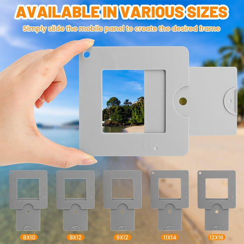 Trenqular View Finder,View Catcher with Sliding Mechanism, View-Finder with Color Isolation, View-Finder