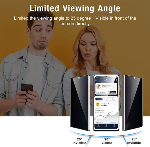 TOCOL 4 Pack Privacy Flexible Soft TPU Film Screen Protector for Samsung Galaxy Note 20 Ultra - Anti-Peeping.