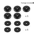 1/4" Female Thumb Nuts with Rubber Pads, 5pc Anti-Slip Lock Nut Adapter for Tripod Camera Attachment