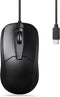 Perixx PERIMICE-209C USB Type C Wired Optical Mouse - 5.9 Ft Cable - 1000 DPI - Black