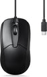 Perixx PERIMICE-209C USB Type C Wired Optical Mouse - 5.9 Ft Cable - 1000 DPI - Black