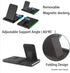 Portable Fast Wireless Charger, 4 in 1 Qi Fast Charging Station, Detachable Wireless Charger for iPhone 13/12/12