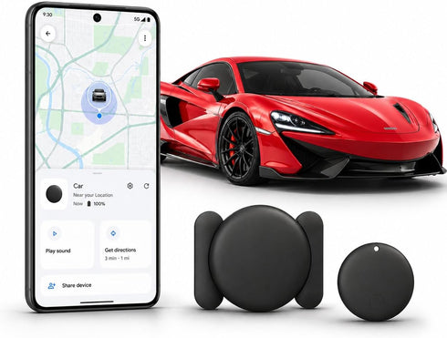JNLIK GPS Tracker for Vehicles,Magnetic Waterproof Car Tracker, No Monthly fees, Mini Portable