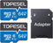 TOPESEL 64GB Micro SD Card, 2 Pack Memory Cards UHS-I TF Card Class 10 for Camera/Phone/Dash Cam/Tablet/PC