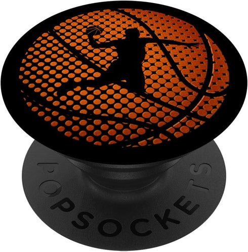 Basketball Game Player Sport Ball Team Dunk PopSockets Standard PopGrip