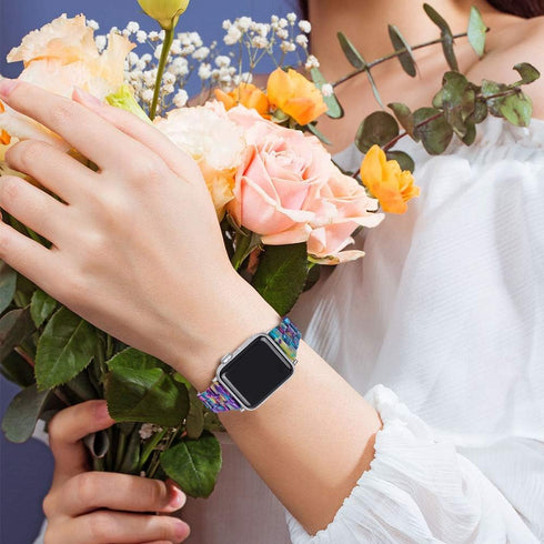 JOYOZY Compatible with Apple Watch Bands 38mm 40mm 41mm 42MM, Fashion Slim Resin Band for Apple Watch Series 10
