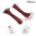 XINGYHENG 100Pcs (50Pairs) 2.54mm 2PIN Female and Male Connecting Plug with Red Black Terminal Connector Wire Cable Compatible with JST-XHP 200mm