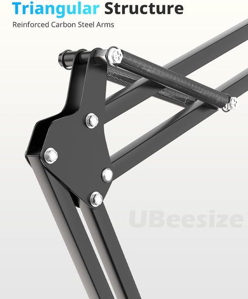 UBeesize Overhead Phone Mount Flexible Webcam Arm with Phone Holder and Ball Head for Live Streaming & Photography