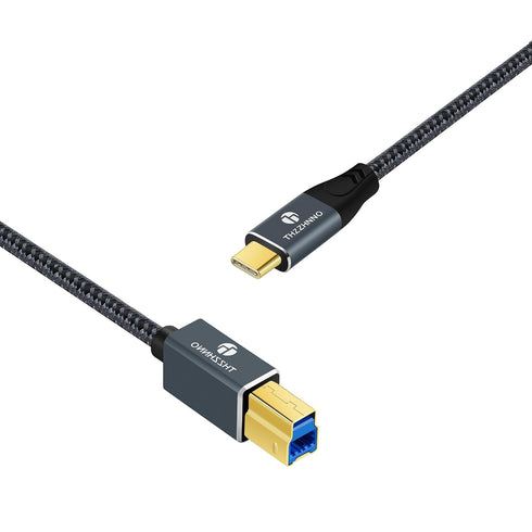 6.6FT, 3.0 3.1 USB C to USB B Cable Type C Male to Type B Male Printer Cable USB Type B Compatible with Docking