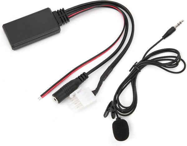 POCREATION Car Audio Cable, DC 12V AUX Bluetooth 5.0 Adapter Replacement for Honda Goldwing GL1800