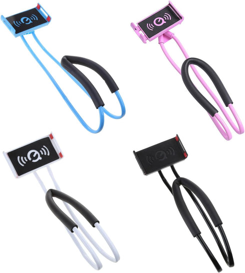 WOEIFGV Cellphone Stand Hanging On Neck Upgraded Hands Mobilephone Holder Clip On Bed/Table Lazy Cellphone Mount