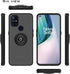 TJS OnePlus Nord N10 5G Case with Tempered Glass Screen Protector, Heavy Duty Protector Phone Case with Kickstand -