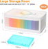 Photo Storage Bag 4x6, 10 Inner Large Photo Storage Box Photo Cases Store up to 1000 Photos, Photo Organizer Cards Craft Keeper with Handle for Photo Puzzles Cards Seed Packets, 9 Colors by Gbivbe