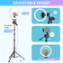 SENSYNE 12-inch 67-inch Ring Light with Selfie Stick, Tripod and Phone Holder, Selfie Remote Control Circle Light
