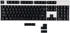 Black White Cherry Profile PBT Double Shot 104 108 ANSI ISO Top Print Shine Through Translucent Backlit Keycap for MX