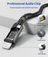 JSAUX 6FT Lightning to 3.5mm Audio Cable - MFi Certified for iPhone 14/13/12/11/X/8 - Black Aux Cord