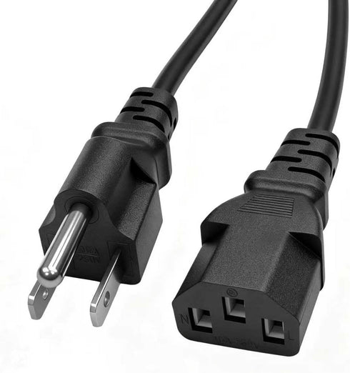 LIFKAHY 5ft 3 Prong Power Cord Replacement for HP Dell Acer Asus Lenovo